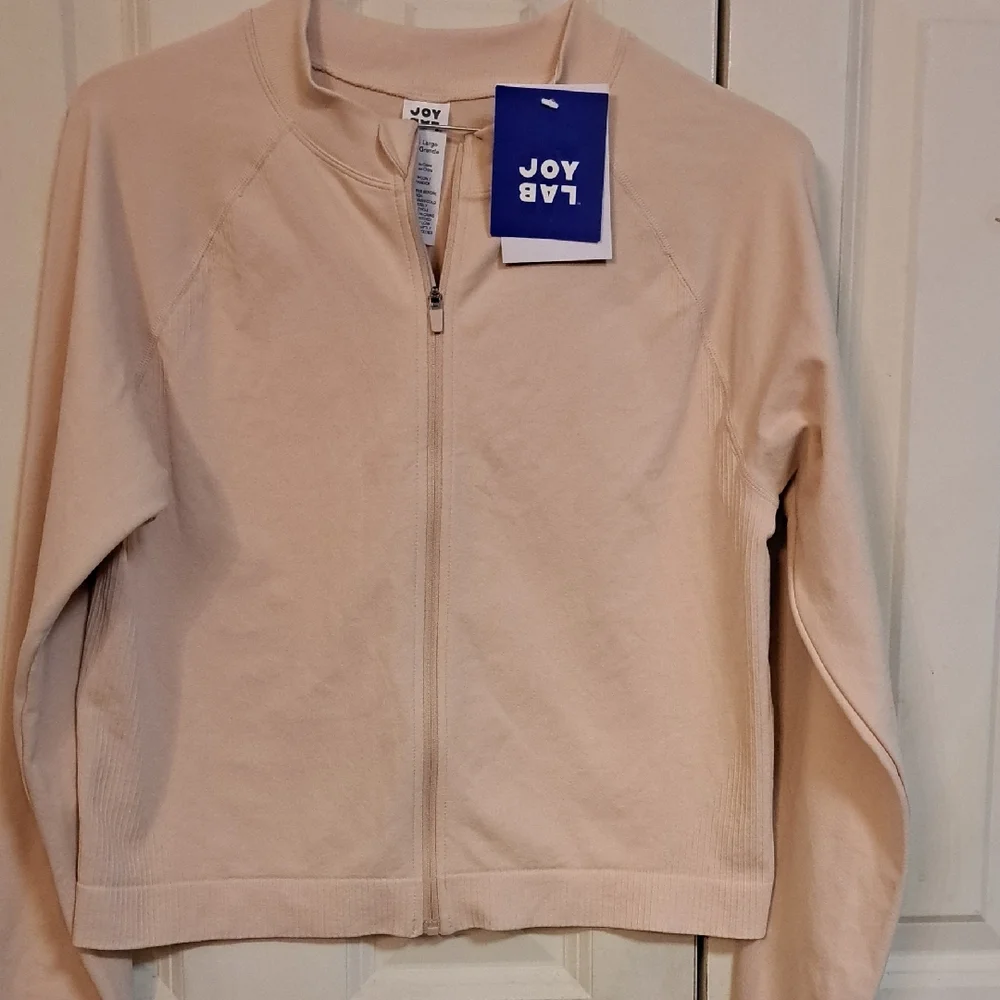JoyLab Light Pink Zip-Up Jacket - Picture 1 of 4